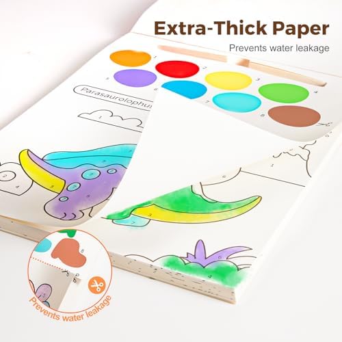 Jar Melo Paint with Water Books for Toddlers, Dinosaurs - Image 2