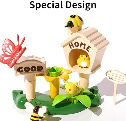 TEMI 224 PCS Flower Garden Building Toys for Girls Toys, Educational STEM Toy and Preschool Garden Play Set for Toddlers 3 4 5 6 7 8 Year Old Kids Boys Girls, Flower Stacking Toys for Kids Age 3-8 - Image 4