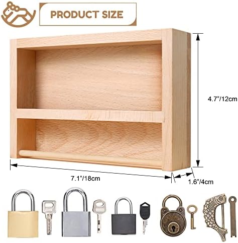 Woodtoe Montessori Lock and Key Toy Set, Wooden Learning Toy for Kids 3‑6 - Image 4