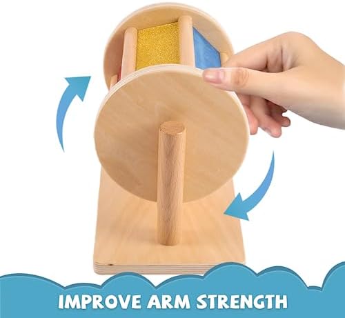Full Size Spinning Drum Montessori Toys for Infant 6 - 12 Months 1 Year Old Babies Toddlers (Multiple Materials) - Image 4