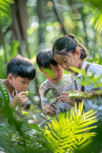 Leking Bug Catcher Kit for Kids 5 Pcs, Kids Outdoor Explorer Kit with Butterfly Net, Insect Observation Cage, Tweezers and Magnifying Glass, STEM Learning Bug Catching Set for Toddler Age 3-12 - Image 7