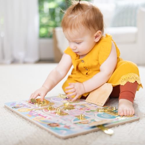 Melissa & Doug Princess Castle Wooden Latches Board Sensory Activity Toy by Unknown