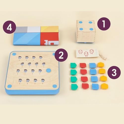 Primo Cubetto Coding Robot for Kids, Screen-Free Wooden Programming Toy Set - Image 2