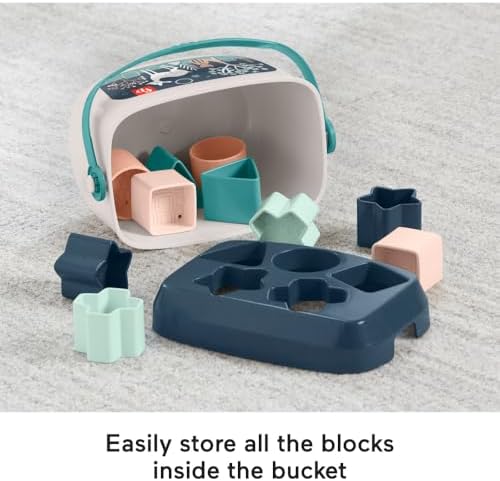 Fisher-Price Baby’s First BlocksToy Set, Navy Fawn - Image 4