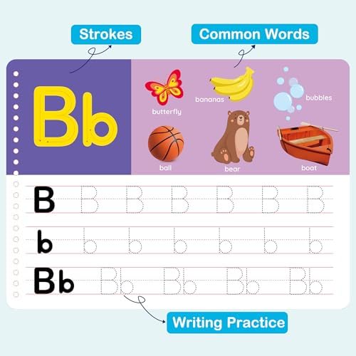 BenBen Kindergarten Preschool Workbook for Kids Age 3-5, Erasable, Reusable - Image 3