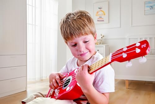 Hape Kid's Wooden Toy Ukulele in Multicolor - Image 3