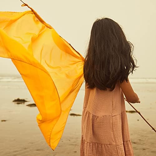 Sarah's Silks Playsilk - 100% Real Silk, Hand Dyed, Bright Colored Play Scarves | Montessori and Waldorf Toys for Dress up, Imaginative, and Pretend Play (35" x 35") - Image 3