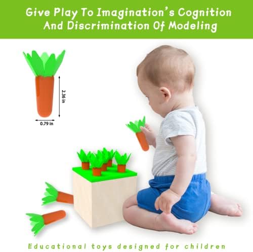Adena Montessori 4 in 1 Wooden Play Kit for Babies 6-12 Months - Image 3