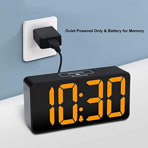 DreamSky Small Digital Alarm Clock for Bedroom with Large Big Numbers - Image 2