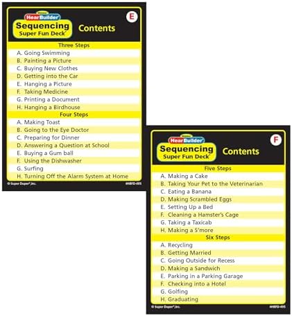 Super Duper Publications | HearBuilder Sequencing Flash Card Fun Deck | Educational Learning Resource for Children - Image 5
