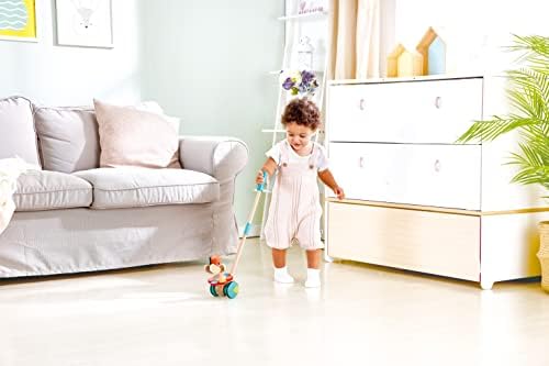 Hape Dancing Butterflies Push and Pull Toy, Assorted Colors, 12+ Months, L: 4, W: 6.9, H: 22.2 inch - Image 5