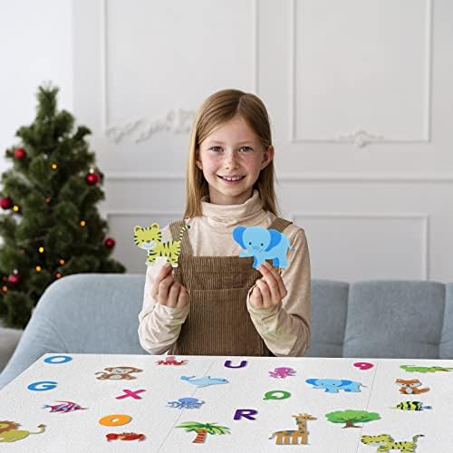 BXI 17 Pcs Zoo Animals Felt Board Story Pieces Set for Toddlers, Preschool & Kindergarten, Precut Felt Jungle Animals Figures for Preschool Crafts Activity Early Learning Storytelling - Image 4