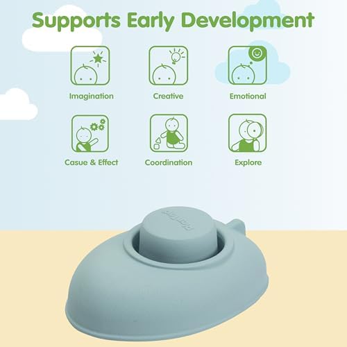 PlanToys® Pastel Blue Rubber Convertible Boat Water & Bath Play Toy Kids - Image 4