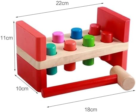 Montess Pounding and Hammering Wooden Toy, Hand-Eye Coordination Training, STEAM Toddler Toy - Image 2