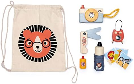 Tender Leaf Toys - Safari Adventure - 10 Pcs Outdoor Adventure Educational Playset for Kids, Exploration Kit with Drawstring Backpack - Gift Set for Camping, Hiking, and Pretend Play - Age 3+ - Image 2
