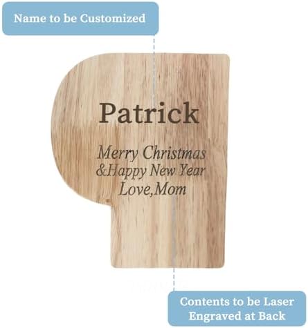 Wooden Letter Piggy Bank for Kids Boys Girls,Personalized Piggy Bank (Laser Engraving),A-Z Letters Coin Bank Money Box Customized Name, for Family Christmas Birthday Gift (P) - Image 2