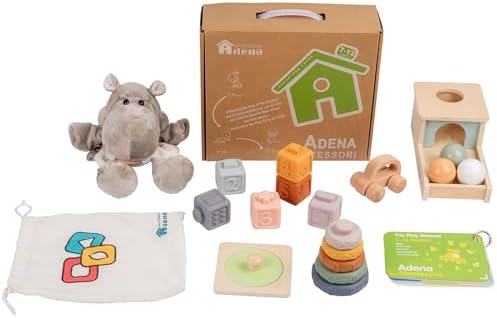 Adena Montessori 6 in 1 Sensory Play Kit 7-12 Months Baby by AdenaMontessori