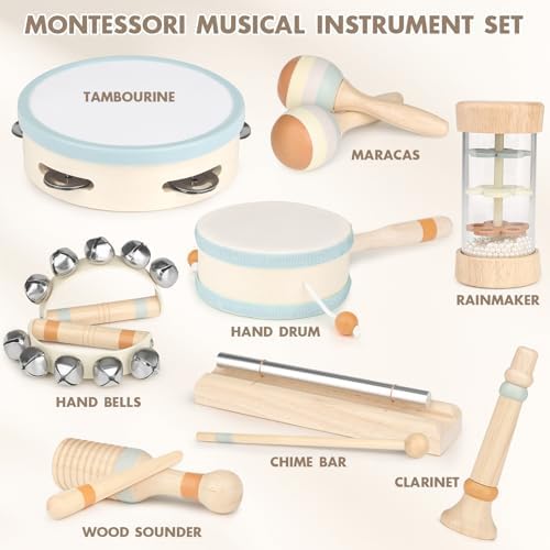 Vanplay Baby Musical Set - Wooden Montessori Toys for 2 3 Year Old - Image 3