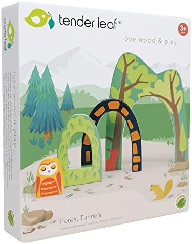 Tender Leaf Toys - Forest Tunnels - Stacking Train Set Accessories - Toy Stacker, Blocks - Open-Ended Toy Set for Inspires Creative and Imaginative Roleplay - Age 3+ - Image 6
