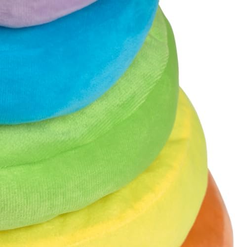 Excellerations Giant Plush Rainbow Stacking Ring, 6 Months+ - Image 5