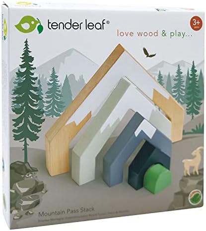 Tender Leaf Toys - Mountain Pass Stack - Stacking Train Tunnel Toy Set for Children - Develop Fine Motor Skills and Creativity for Age 3+ - Image 6