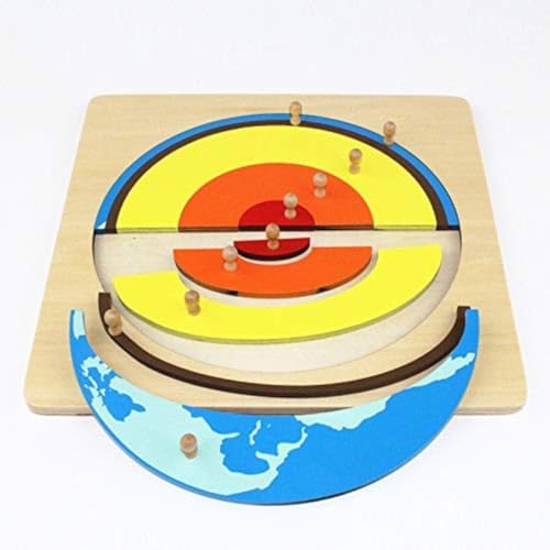 Montessori Children Geography Teaching Aids Internal Structure of The Earth Panel Puzzle Crustal Core Kids Early Education Learn Toys - Image 2