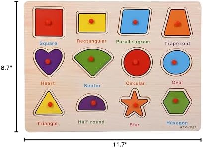 3-Pack | Alphabet, Numbers & Shapes Wooden Puzzles for Toddlers 3-5 Years Old – ABC, 1-20 & Shape Learning Toy with Puzzle Board & Blocks, Preschool Educational Toy for Boys & Girls - Image 5