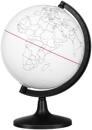 Alipis Diy Blank Globe Coloring Model, Erasable Interactive Globe for Kids, Desktop Prop for Geography Learning And Decoration, Portable Unpainted Ornament, 5. 57 Inch by Alipis