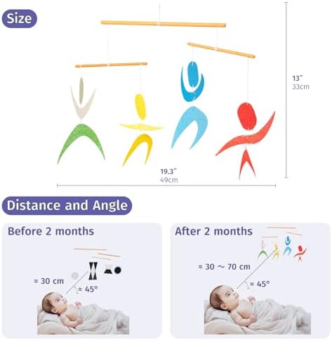 Star Dancers Hanging Mobile,Montessori Mobile, Infant Toy, Baby Mobile, Visual Tracking, Newborn Toy - Image 5