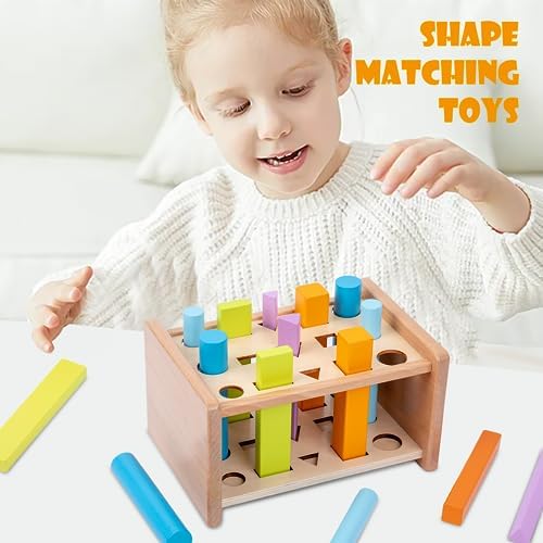 Adena Montessori 15-Piece Shape Sorting Sticks Toy, 1-3y - Image 2