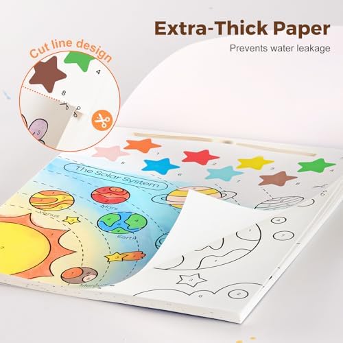 Jar Melo Paint with Water Books for Toddlers, Exploring Space - Image 2