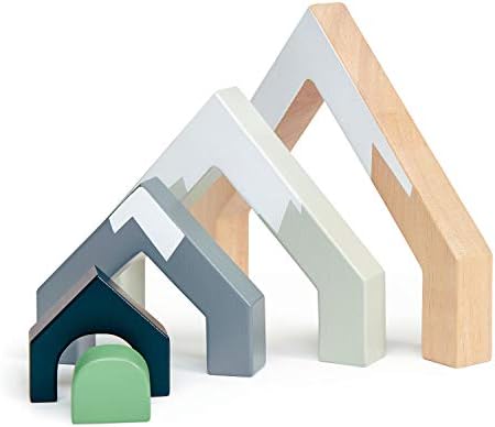 Tender Leaf Toys - Mountain Pass Stack - Stacking Train Tunnel Toy Set for Children - Develop Fine Motor Skills and Creativity for Age 3+ - Image 3