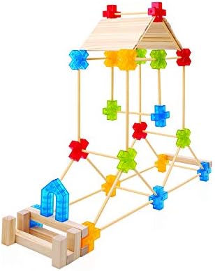 Guidecraft Texo 100 Piece Set - 3D Geometric Designs Educational Interlocking Shapes- Architectural Building-Bricks STEM Toys for Kids - Image 5