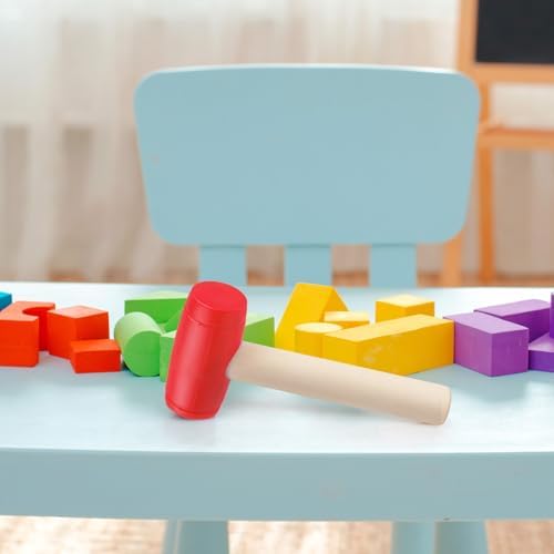 1Pcs Toy Hammer Simulation Wooden Hammers Plastic Toddler Hammer SmallPortable Kids Maintenance Tools Toys Pretend Fake Mallet Hammers for Boys Girls - Image 5