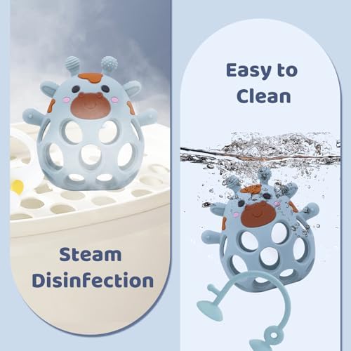 Baby High Chair Toy Teething Chew, Suction Cup Toys,BPA-Free Infant Teether - Image 7