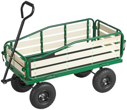 VEVOR Pull Along Kids Wagon, Rolling Toy Cargo Wagons for Kids, Outdoor Children Stroller Wagon for Beach Gardening Camping Essentials with Removable Sides by VEVOR