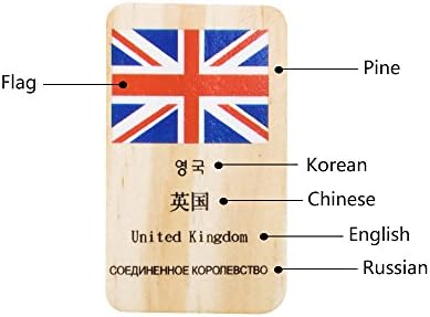 HSOMiD Wooden Educational Toys for Kids World Flag Learning Educational Toy (Domino) - Image 6