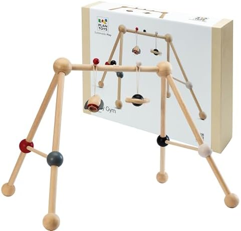 PlanToys® Wooden Baby Play Gym Sensory Tummy Time Montessori Kids Activity by PlanToys