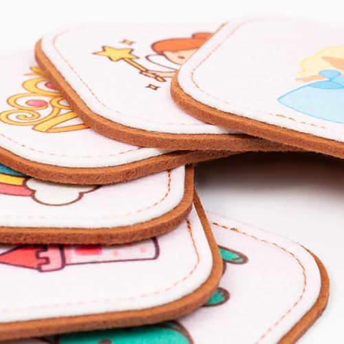 Felt Princess Matching Game for Toddlers – Fairy Tale Memory Game & Flash Cards – Soft and Safe for Ages 1+ – Montessori Preschool Learning Activity – Educational Princess Toy for Girls & Boys - Image 4