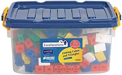 Excellerations Linking Cubes and Triangles - 360 Pieces, Ages 3+, PreK+ - Image 4