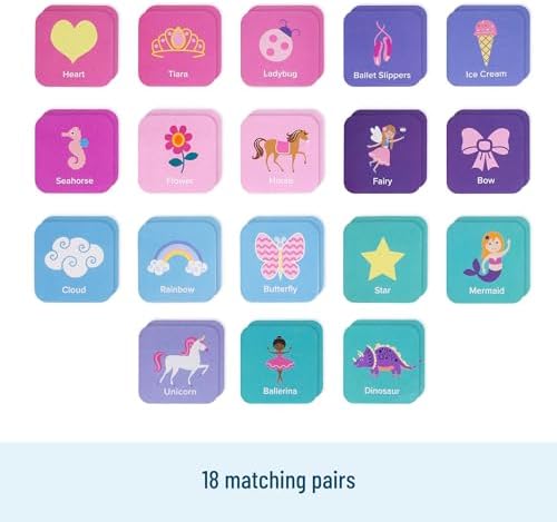 Wildkin Memory Matching Game – 18 Educational Pairs for Toddlers & Preschool - Enchanted - Image 3
