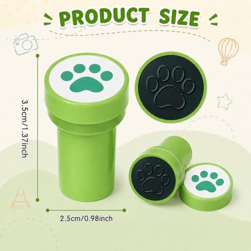 Cinrobiye 24 Pcs Pet Paw Stampers Party Favor Set, Cute Animal Paw Print Stamps for Kids Birthday Party, Classroom Rewards, Carnival Prizes, Goody Bag Fillers, Pet Lover Party Supplies - Image 2