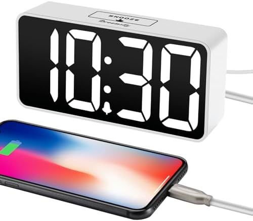 DreamSky Small Digital Alarm Clock for Bedroom with Large Big Numbers - Image 4
