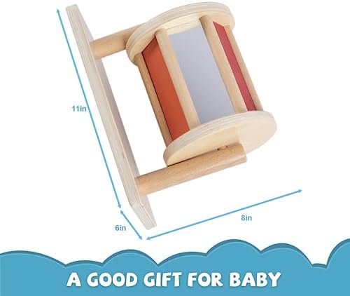 Full Size Spinning Drum Montessori Toys for Infant 6 - 12 Months 1 Year Old Babies Toddlers (Multiple Materials) - Image 5