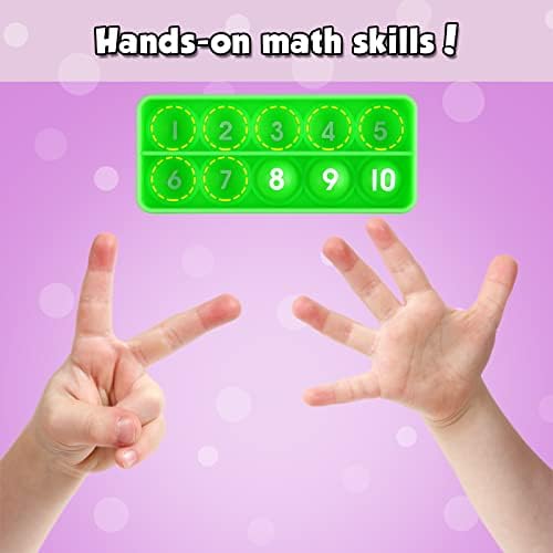 Aizweb Ten-Frame Counting Toys,Math Manipulative for Elementary,Number Math Games, Montessori Educational Toy for Preschool Kindergarten Classroom Learning Activities Kids 3 4 5 Year Old - Image 4