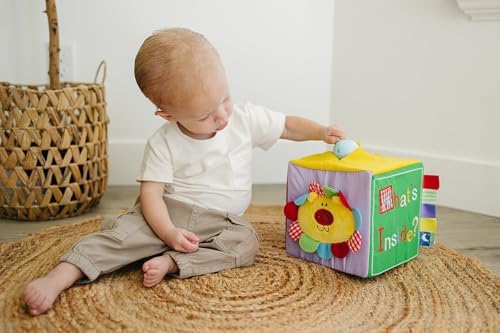 Genius Baby Toys What's in the Box, Object Permanence Toy for Babies, Soft Plush Toys Hidden Inside, High Contrast, BPA-Free, Developmental Gift for Infants, 0–12 Months - Image 3