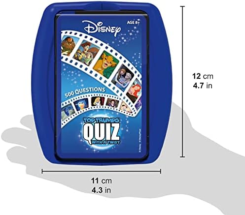 Top Trumps Disney Classic Quiz Game, 500 Questions to Test Your Knowledge and Memory on Frozen, Bambi, Encanto and Ralph Breaks The Internet, Educational Gift for Ages 6 Plus - Image 3