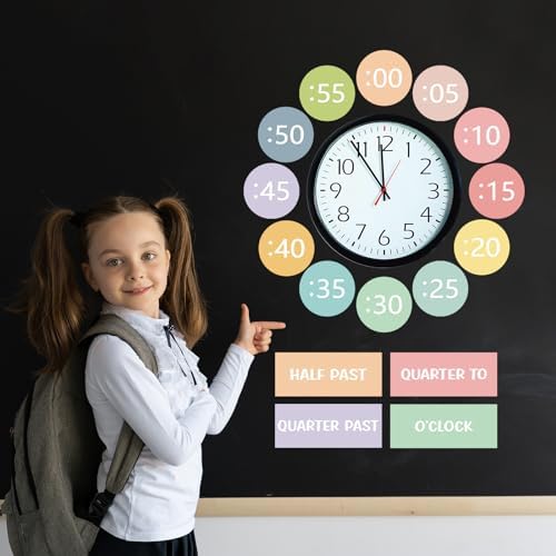 Clock Numbers Bulletin Board Kits Telling Time Teaching Clock for Kids - Image 6