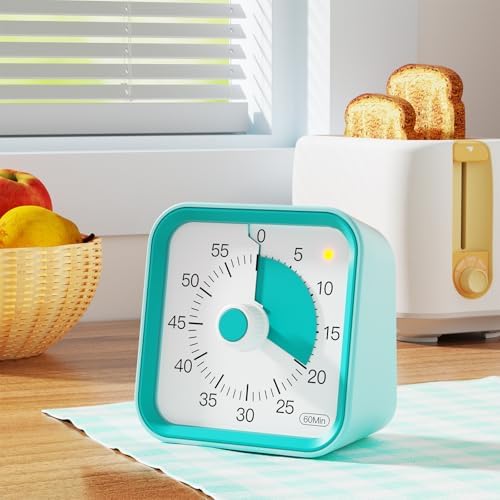 Visual Timer for Kids, Cute Timer with Pause Function, Green - Image 2