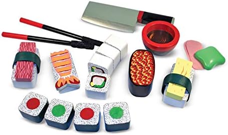 Melissa & Doug Sushi Slicing Wooden Play Food Set by Unknown